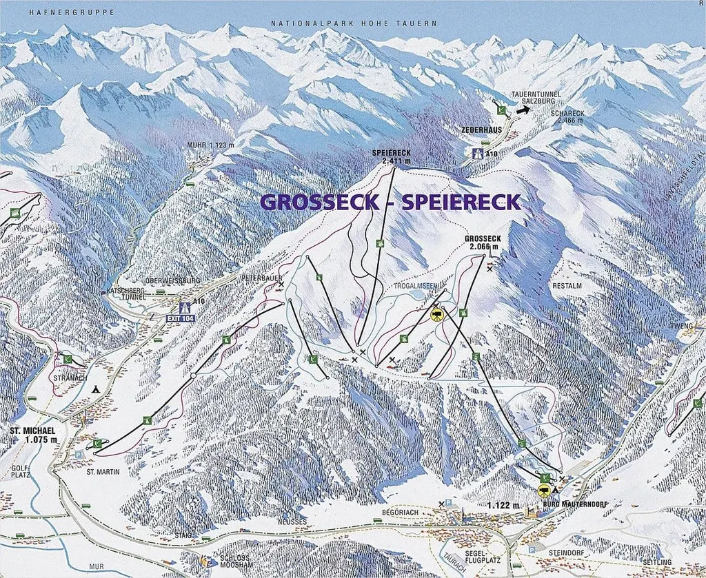 Grosseck-Speiereck piste map