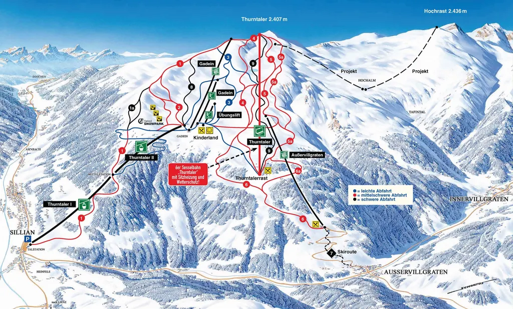 Sillian Hochpustertal piste map