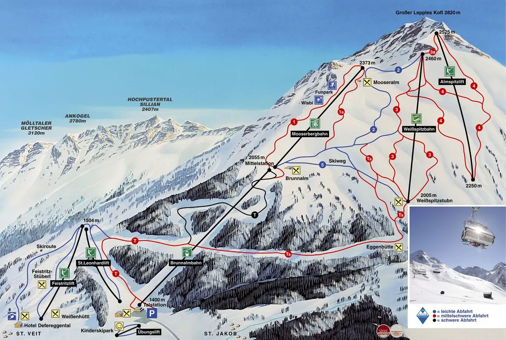 St. Jakob im Defereggental piste map