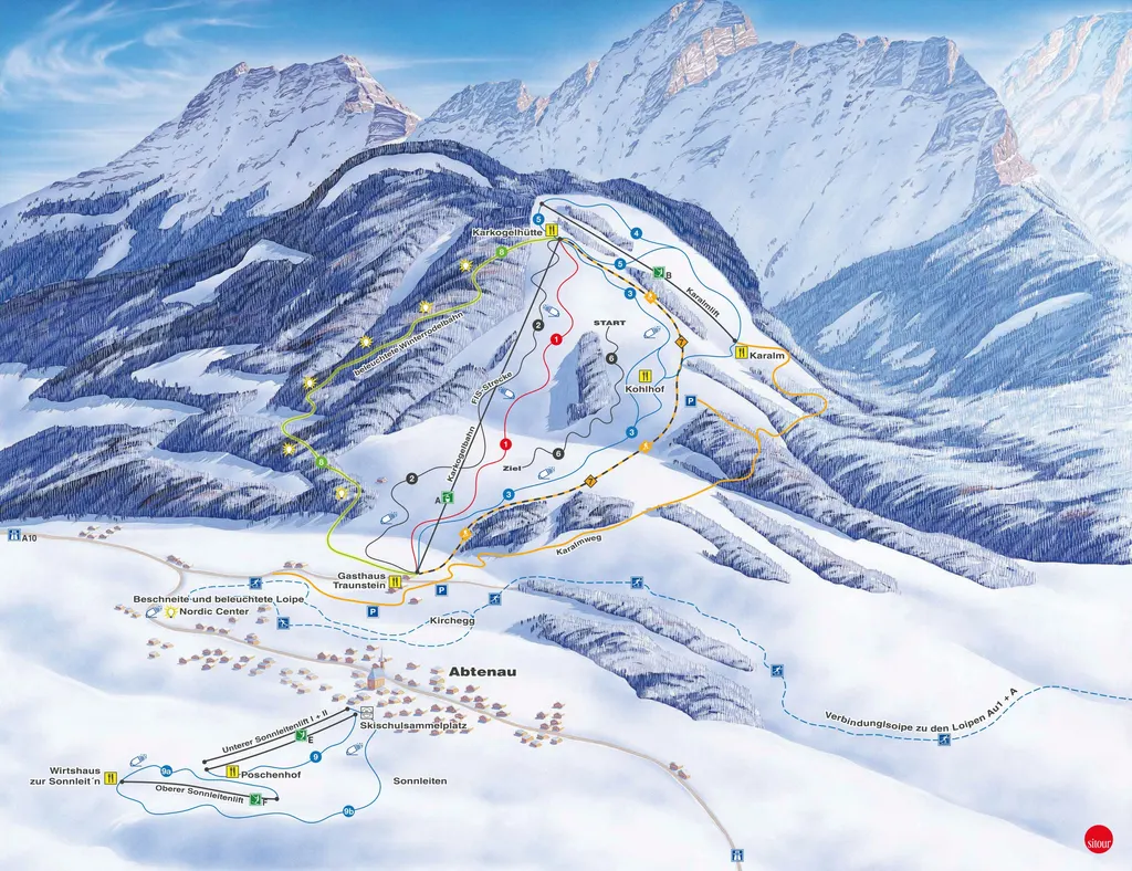 Skilift Lammertal piste map