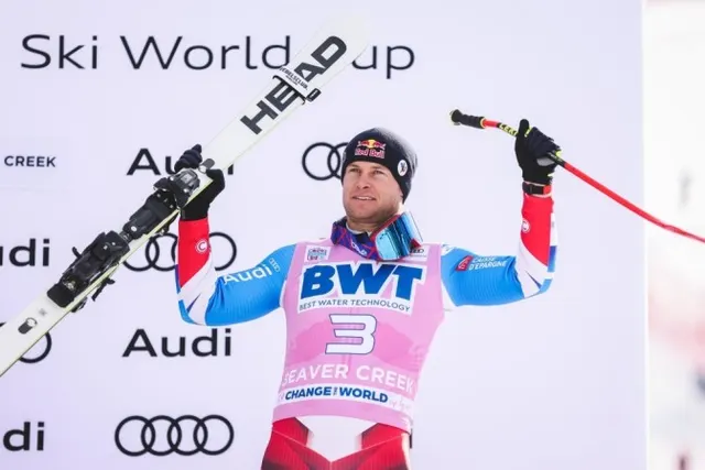 Alexis Pinturault's fourth podium in the Super-G