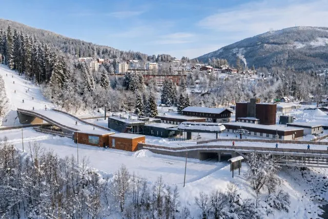Špindlerův Mlýn links its ski areas: I visited the building site and the launch of the new Audi Line Přehradní lift