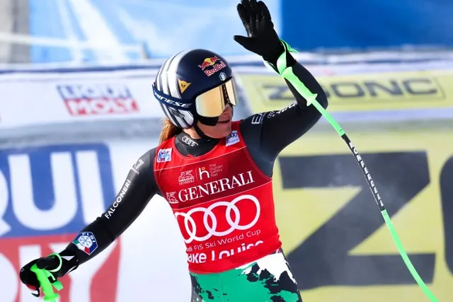 Goggia overcomes broken hand for 20th World Cup career victory