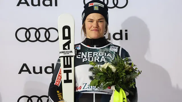 Slalom podium No. 3 for Anna Swenn-Larsson