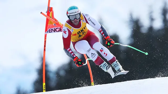 Lara Gut-Behrami is top in the Super-G too