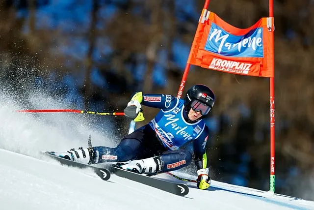 Lara Gut-Behrami defends her Giant Slalom red jersey in style, photo: Head