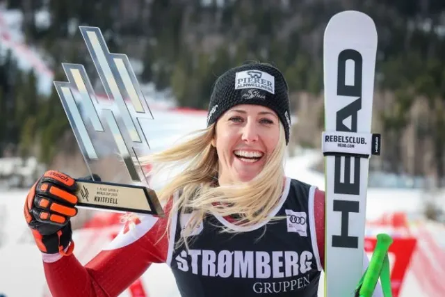 First podium this season for Cornelia Hütter