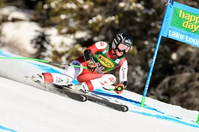Cornelia Hütter was in the top 3 twice