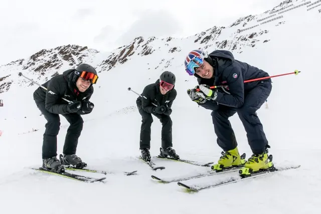 Skiing meets motor sports in Gurgl