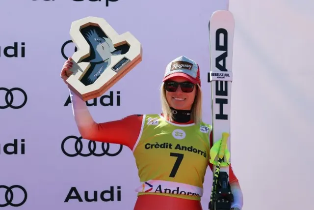 Another podium for Lara Gut-Behrami in the Downhill