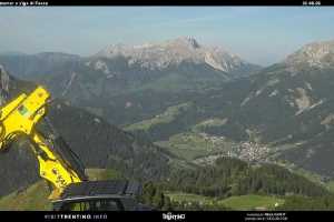 Live cam Val di Fassa Pozza di Fassa-Aloch-Buffaure Gruppo del Latemar - panorama